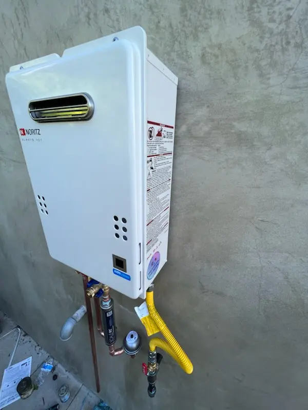 Tankless water heater installation for Bridger homes
